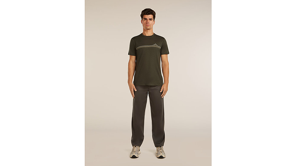 Icebreaker Merino 150 Tech Lite Short Sleeve Range Stripes T-Shirt - Mens