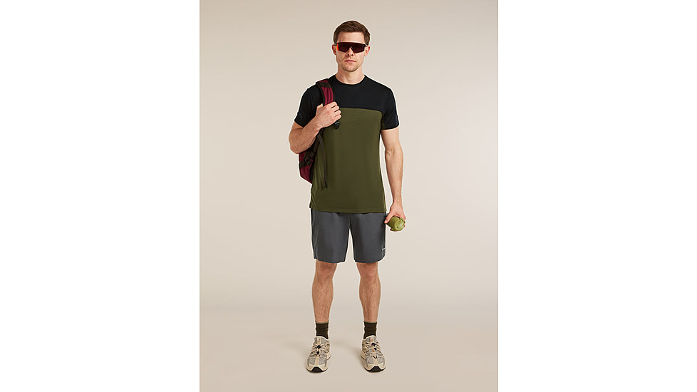 Icebreaker Merino Blend 125 Cool-Lite Sphere Short Sleeve T-Shirt Colour Block - Mens