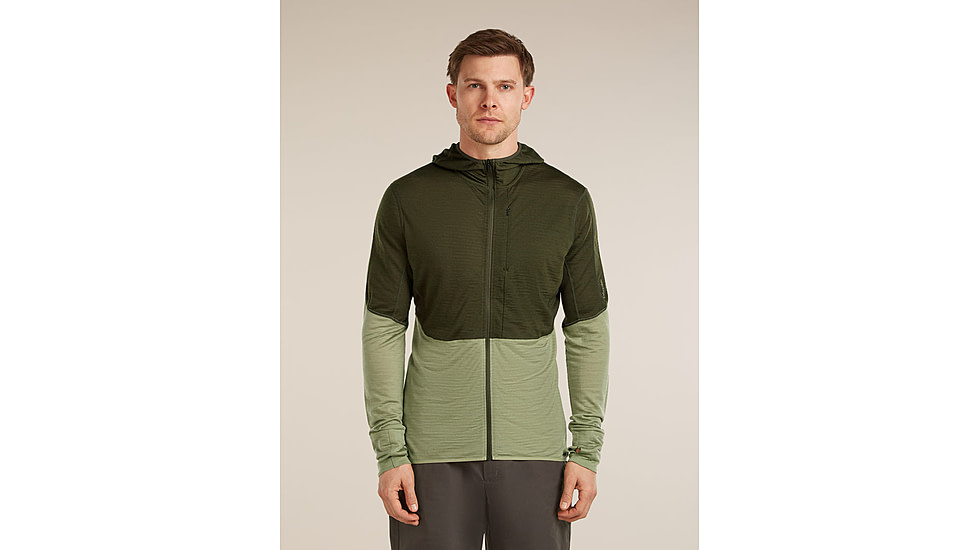 Icebreaker Merino Blend 200 RealFleece Descender Long Sleeve Zip Hoodie - Mens