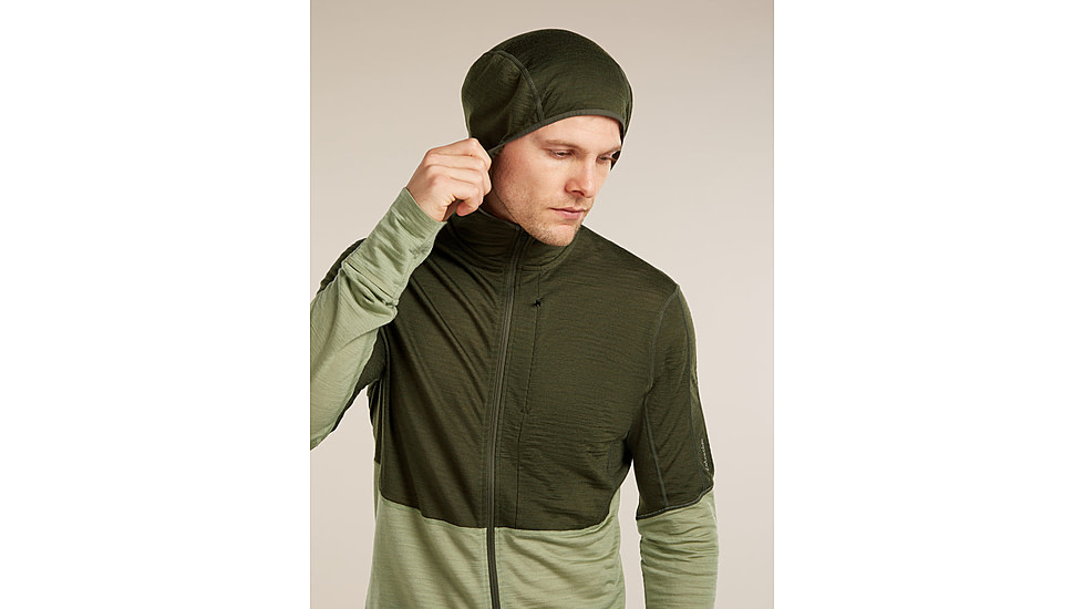 Icebreaker Merino Blend 200 RealFleece Descender Long Sleeve Zip Hoodie - Mens