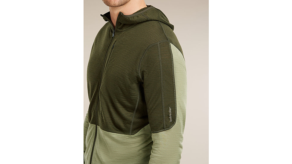Icebreaker Merino Blend 200 RealFleece Descender Long Sleeve Zip Hoodie - Mens