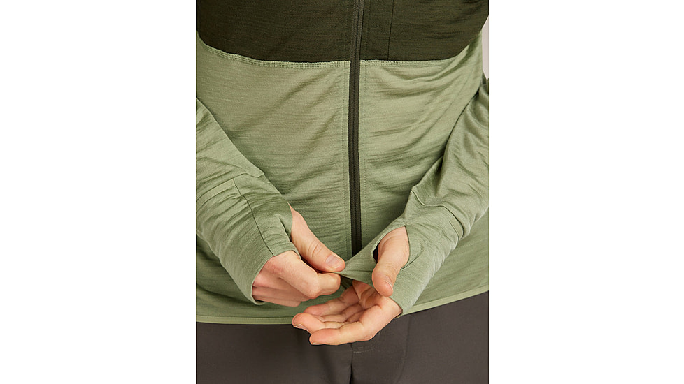 Icebreaker Merino Blend 200 RealFleece Descender Long Sleeve Zip Hoodie - Mens