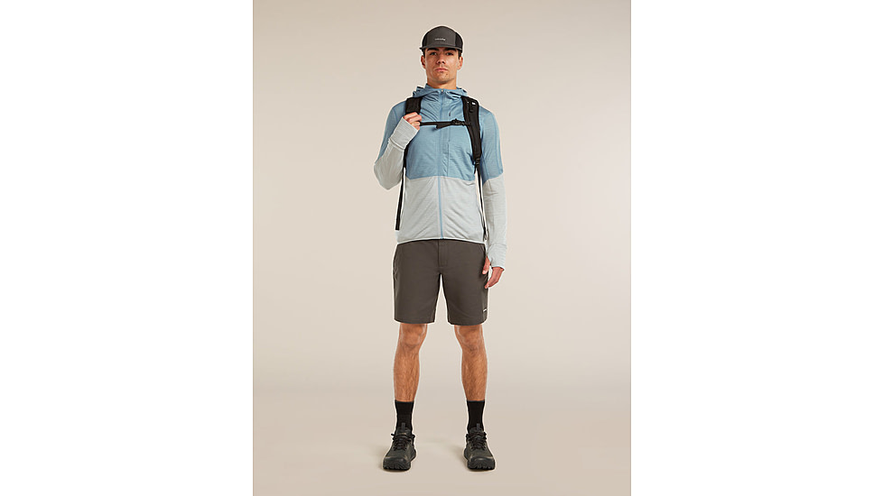 Icebreaker Merino Blend 200 RealFleece Descender Long Sleeve Zip Hoodie - Mens