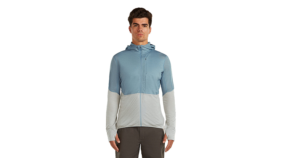 Icebreaker Merino Blend 200 RealFleece Descender Long Sleeve Zip Hoodie - Mens