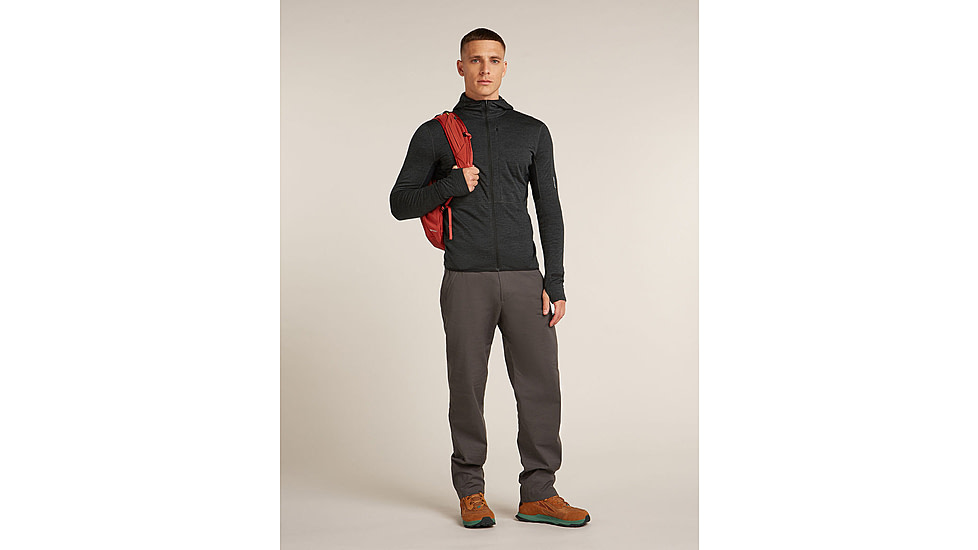 Icebreaker Merino Blend 200 RealFleece Descender Long Sleeve Zip Hoodie - Mens