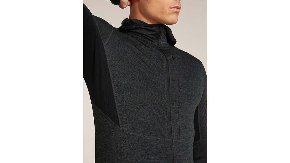 Icebreaker Merino Blend 200 RealFleece Descender Long Sleeve Zip Hoodie - Mens