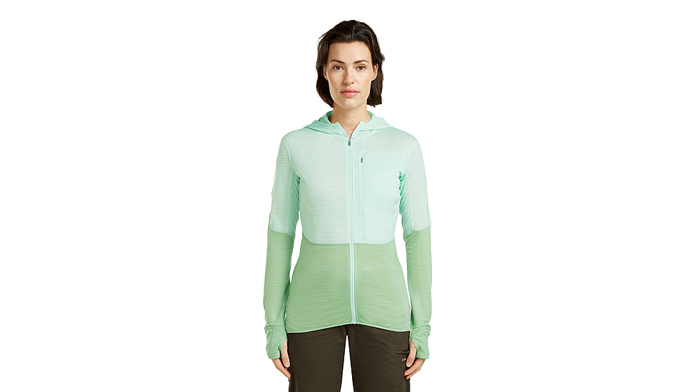 Icebreaker Merino Blend 200 RealFleece Descender Long Sleeve Zip Hoodie - Womens