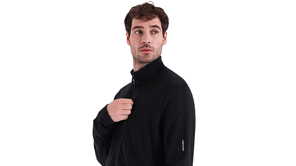 Icebreaker Men Merino 260 Quantum LS Zip, Black, XL, IBBA56W1001XL