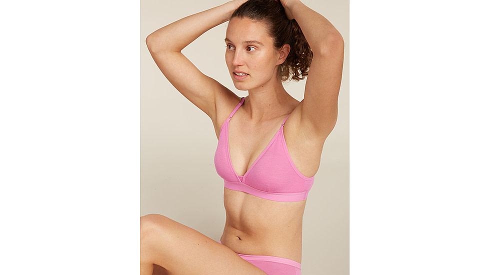 Icebreaker Merino 150 Siren Bra w/ Inserts - Womens, Pop, Extra Small, IB1047080A8XS