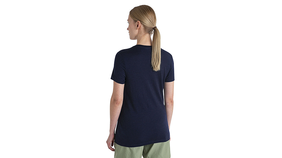 Icebreaker Merino 150 Tech Lite III SS Tee Hike Path - Womens, Midnight Navy, Extra Small, IB0A56YJ401XS