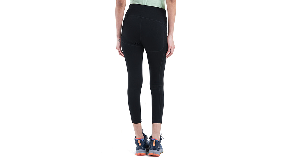 Icebreaker Merino 260 Fastray II 25in High Rise Tights - Womens, Black, Large, IB0A56XI001L