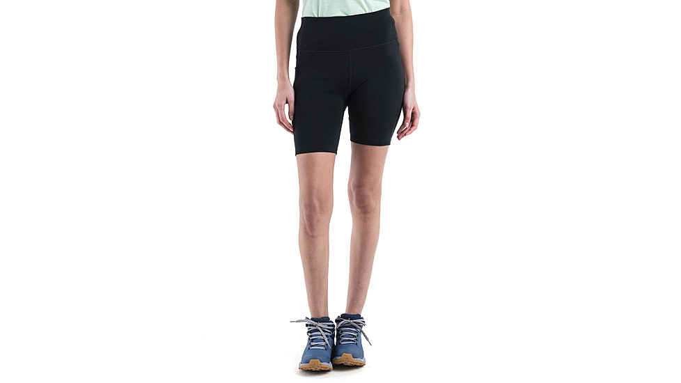 Icebreaker Merino 260 Fastray II 8in High Rise Shorts - Womens, Black, Extra Small, IB0A56XJ001XS