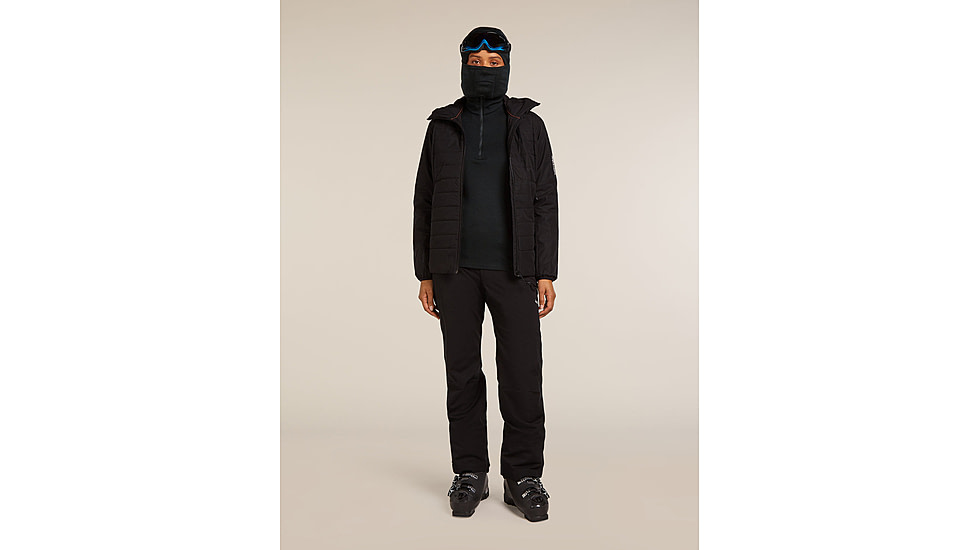 Icebreaker Merino 260 Tech Long Sleeve Half Zip Thermal Top - Womens, Black, Medium, IBB04390001M