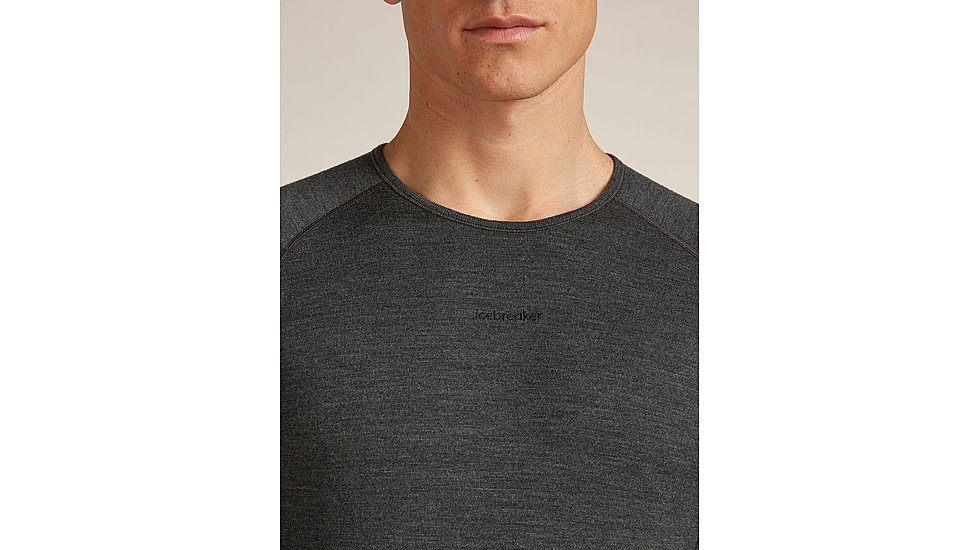 Icebreaker Merino 260 ZoneKnit Long Sleeve Crew Thermal Top - Mens, Jet HTHR, Extra Large, IB0A57CI011XL