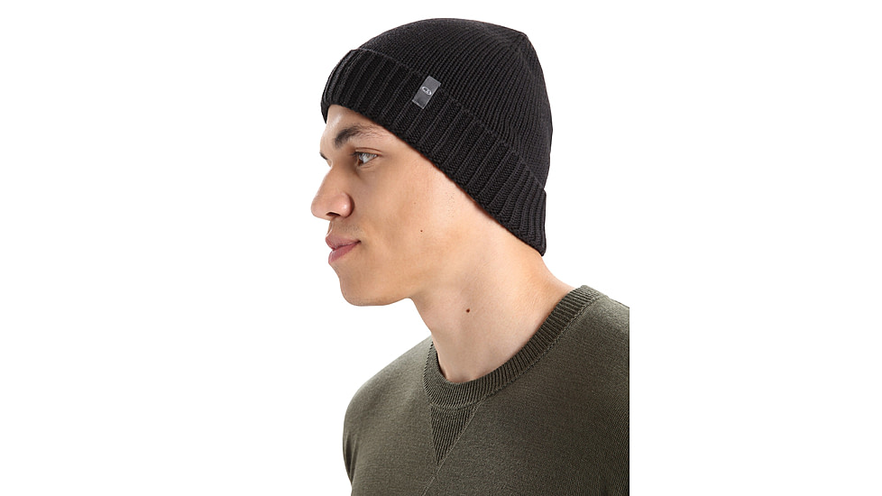 Icebreaker Vela Cuff Beanie, Black, One Size, IB105237001OS