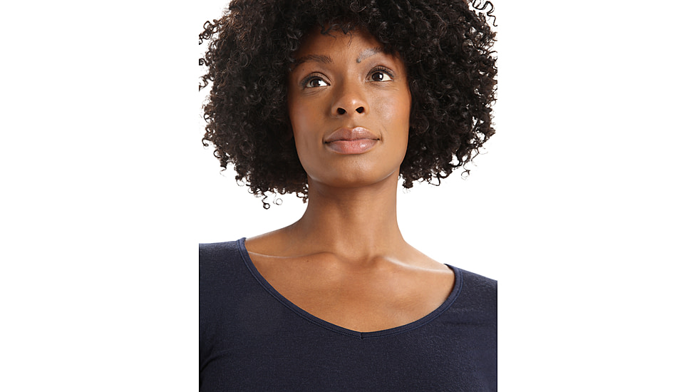 Icebreaker Women Merino 150 Siren LS Sweetheart, Midnight Navy, S, IB103194401S