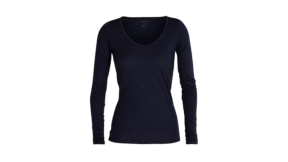 Icebreaker Women Merino 150 Siren LS Sweetheart, Midnight Navy, S, IB103194401S