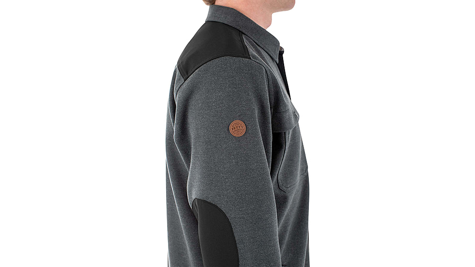 Jetty Mens Maverick Jacshirt, Charcoal, Small, F24MAVE-M42002CHR-S