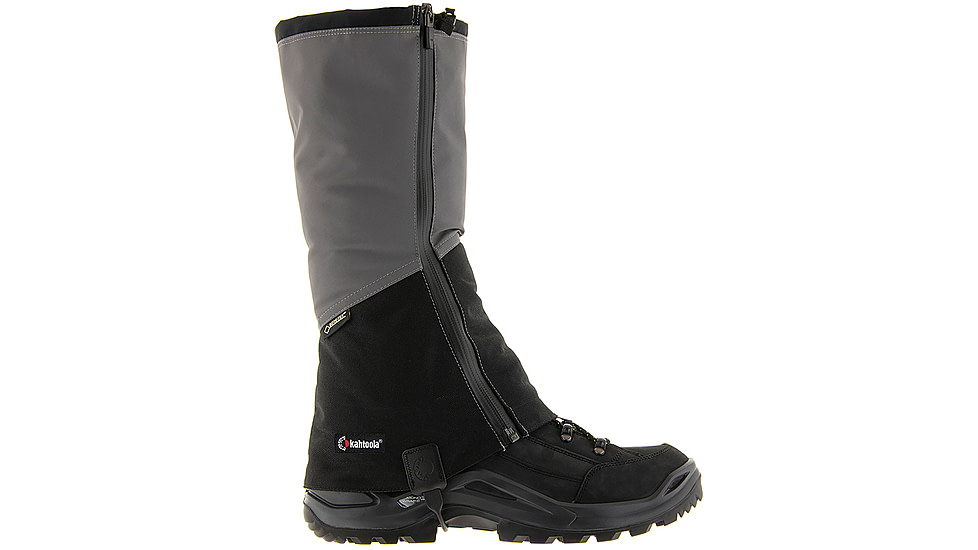 Kahtoola NAVA GTX Tall Gaiters, Grey/Black, Large, KT08009