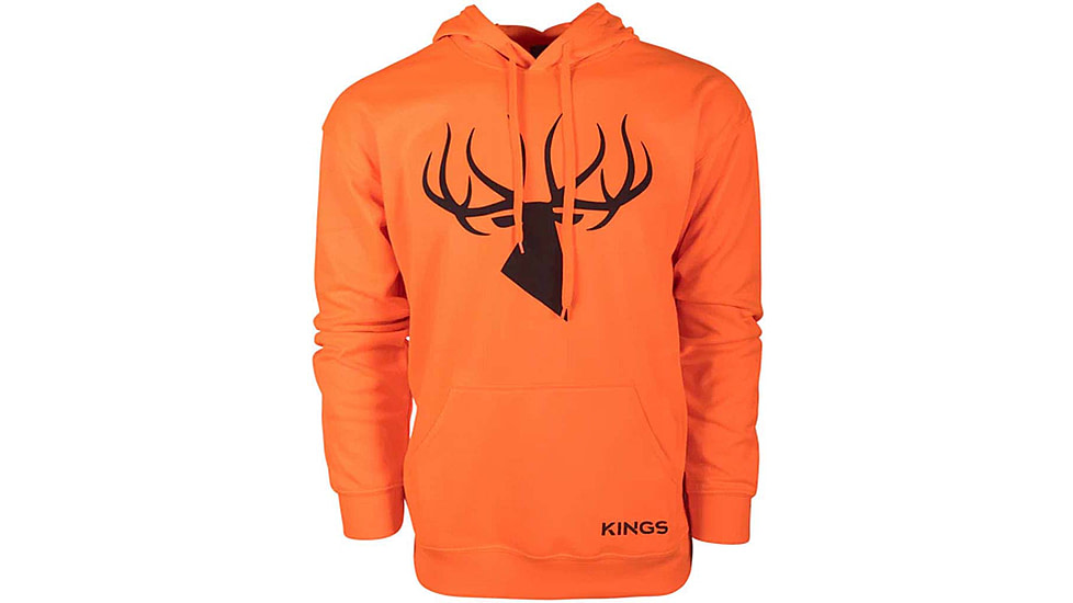King's Camo Poly Hoodie - Men's, Blaze Orange, 3XL, KBZ415-BZ/DS-3XL