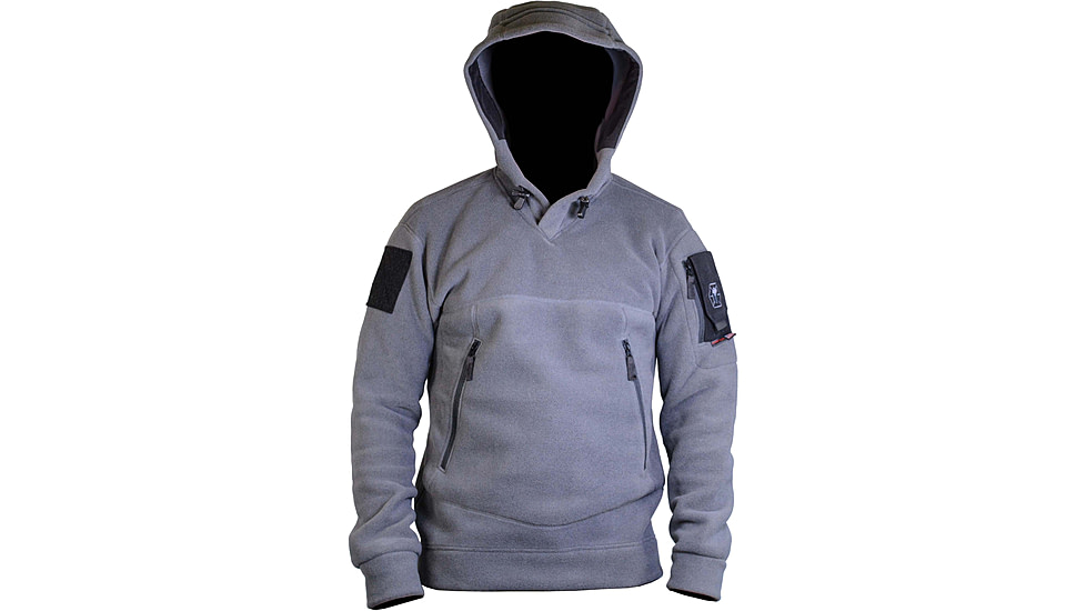 KITANICA American Fleece Hoodie - Men's, Extra Large, Long, Wolf Grey, 401-WLG-XLG-LNG