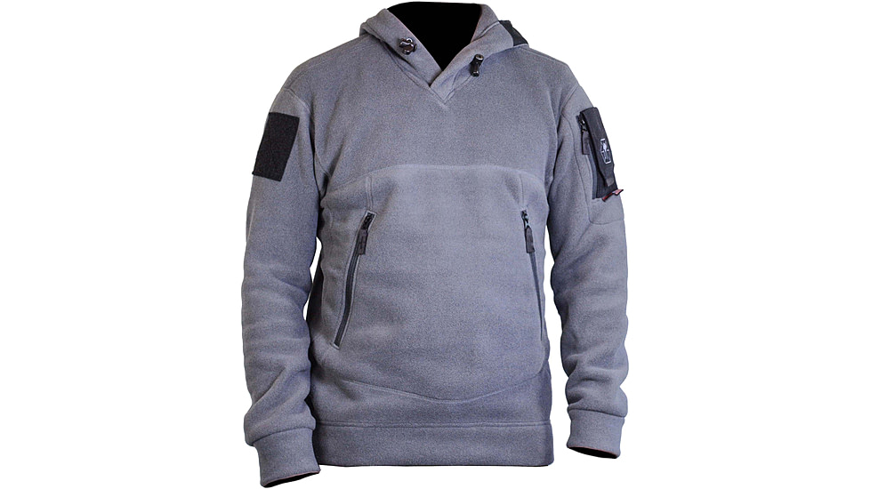 KITANICA American Fleece Hoodie - Men's, Extra Large, Long, Wolf Grey, 401-WLG-XLG-LNG