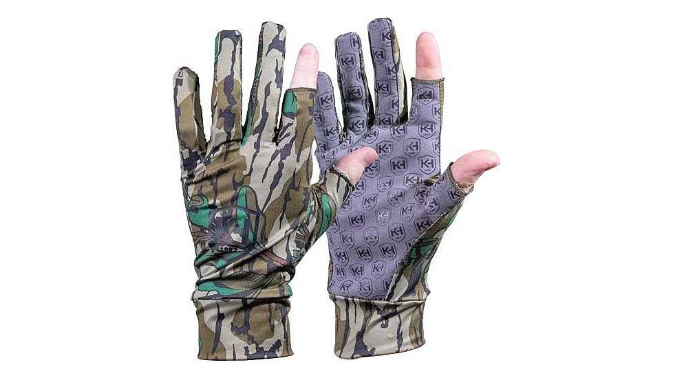 Knight &amp; Hale Run N' Gun Gloves - Mossy Oak, Greenleaf, KHT0212