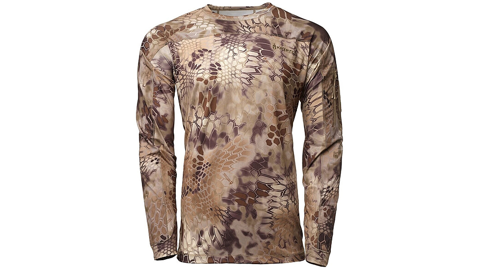 Kryptek Valhalla Mens Long Sleeve Crew Shirt, Highlander, 3XL, 18VALLSCH8