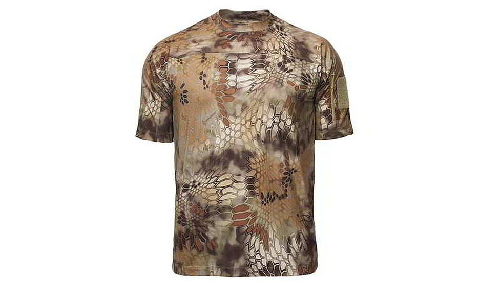 Kryptek Valhalla Mens Short Sleeve Crew Shirt, Highlander, Extra Small, 18VALSSRH2