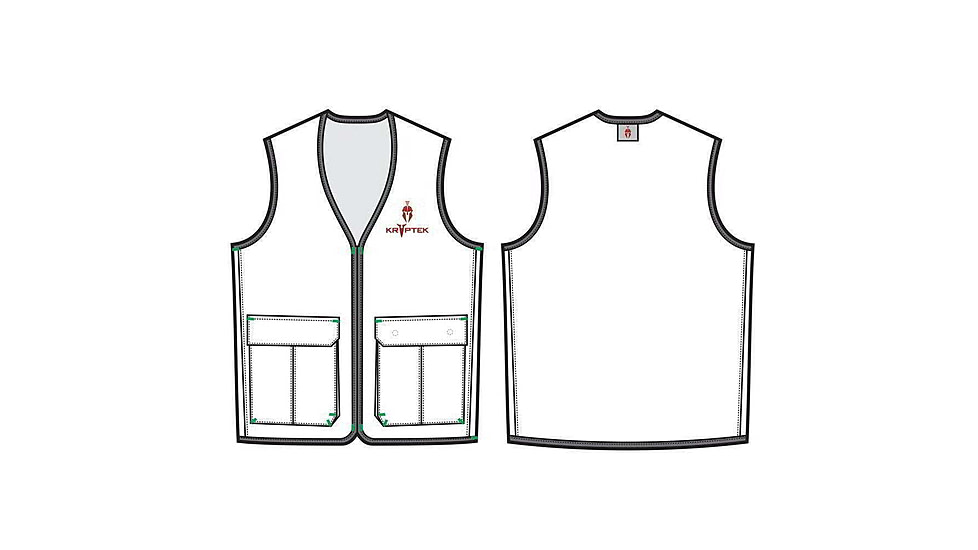 Kryptek Vesuvius Vest II - Mens, Inferno, Large, 21VESVF5