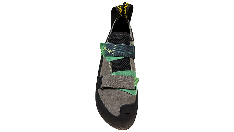 La Sportiva Aragon Climbing Shoes - Mens, Clay/Jasmine Green, 45, ZFCS022-G09E17-45