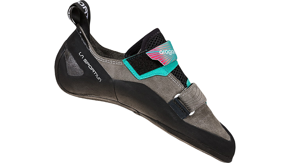 La Sportiva Aragon Climbing Shoes - Women's, Clay/Hibiscus, 36.5, ZFCS023-G09P02-36.5