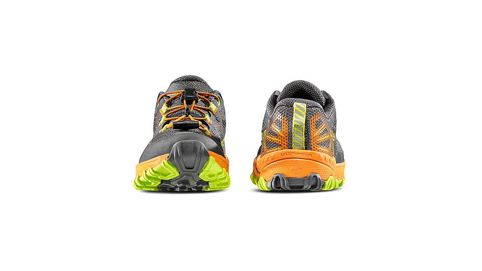 La Sportiva Bushido II Jr Shoes - Kids, Carbon/Hawaiian Sun, 27, 56L-900208-27