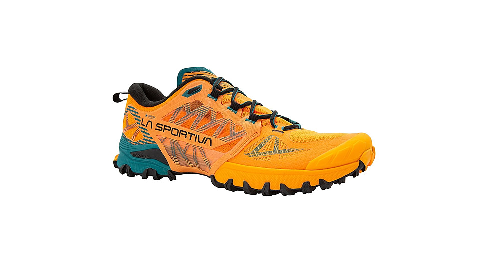 La Sportiva Bushido III GTX Road Running Shoes - Mens, Papaya/Everglade, 46.5, 56X-102733-46.5
