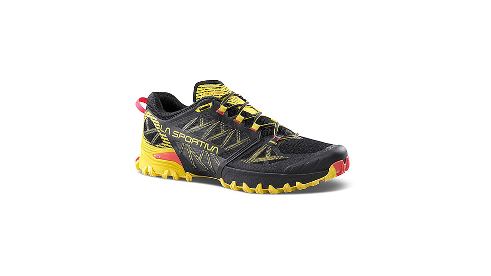 La Sportiva Bushido III Road Running Shoes - Mens, Black/Yellow, 45.5, 56S-999100-45.5