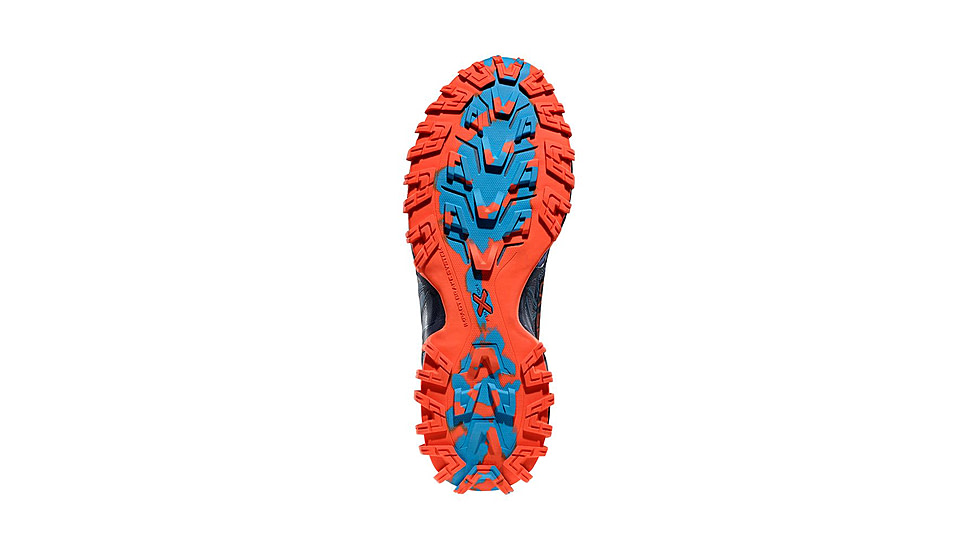 La Sportiva Bushido III Road Running Shoes - Mens, Deep Sea/Cherry Tomato, 45.5, 56S-643322-45.5