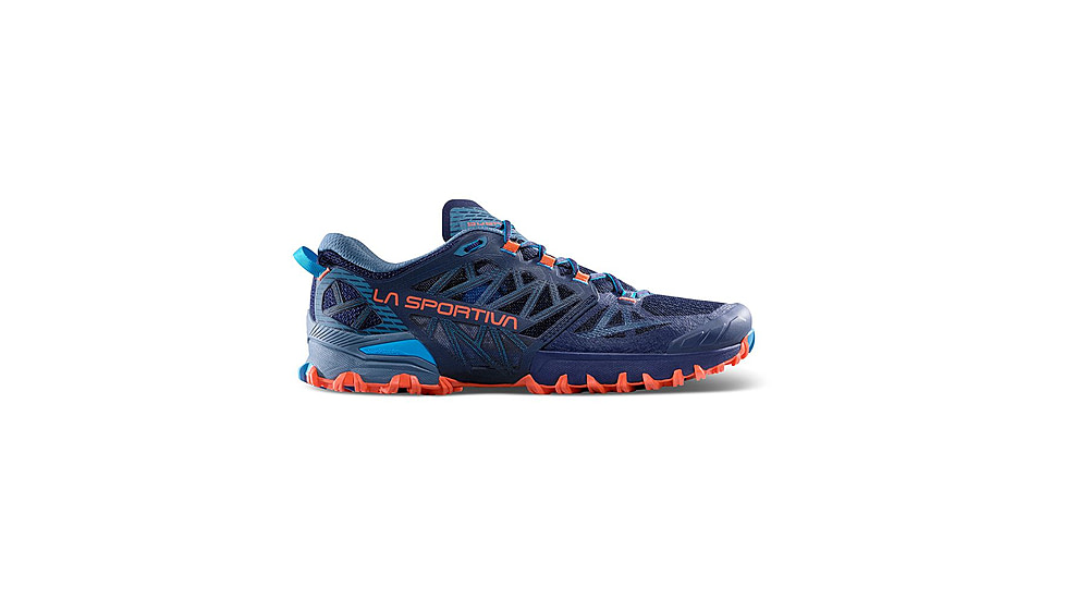 La Sportiva Bushido III Road Running Shoes - Mens, Deep Sea/Cherry Tomato, 45.5, 56S-643322-45.5