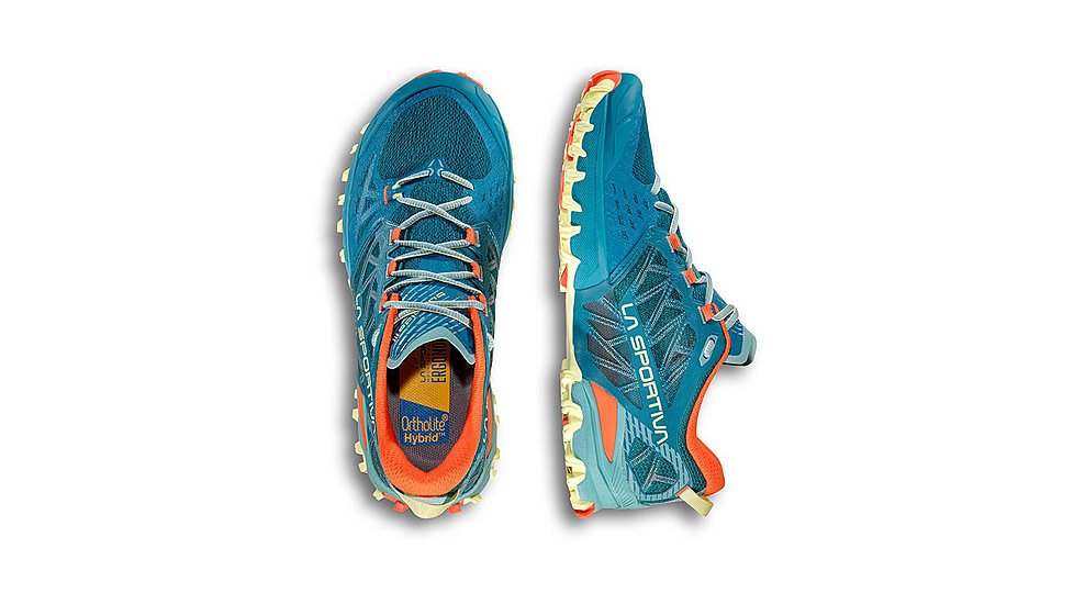 La Sportiva Bushido III Road Running Shoes - Womens, Everglade/Zest, 40.5, 56T-733736-40.5