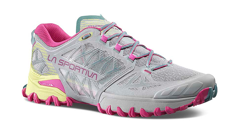 La Sportiva Bushido III Wide GTX Road Running Shoes - Womens, Moon/Springtime W, 42, 56V-913411W-42