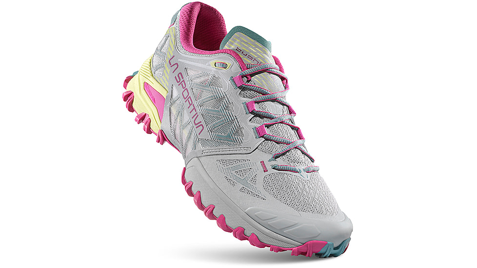 La Sportiva Bushido III Wide GTX Road Running Shoes - Womens, Moon/Springtime W, 42, 56V-913411W-42