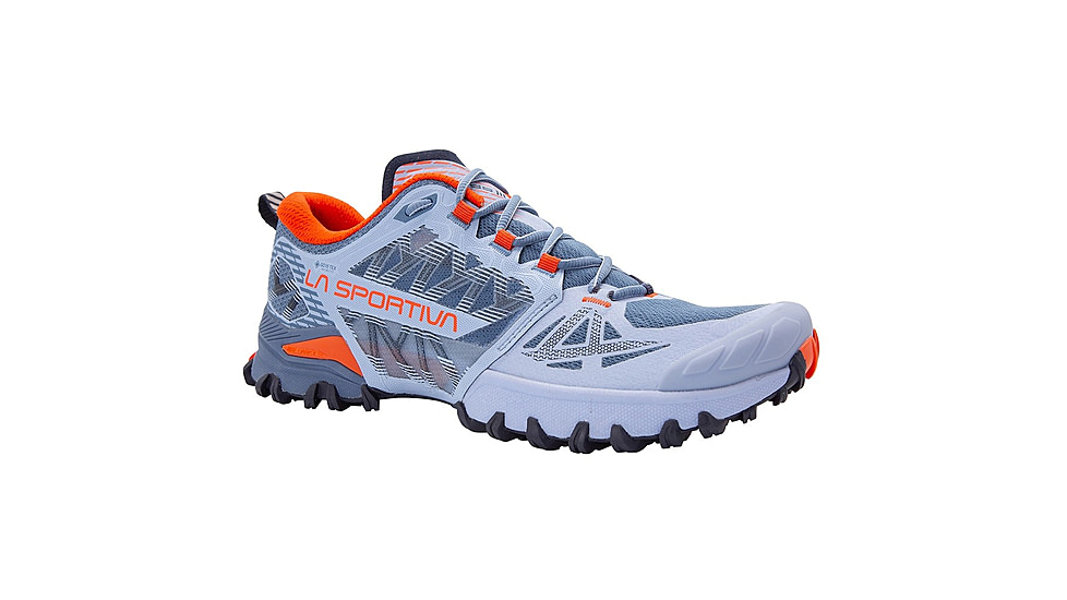 La Sportiva Bushido III Wide GTX Road Running Shoes - Womens, Stone-Blue/Moonlight W, 37, 35A-645644W-37