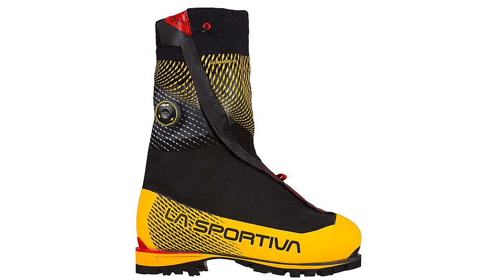 La Sportiva G2 Evo Mountaineering Boots - Men's, 42 Euro, Medium, Black/Yellow, 21U-999100-42