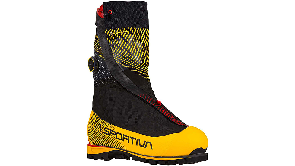 La Sportiva G2 Evo Mountaineering Boots - Men's, 42 Euro, Medium, Black/Yellow, 21U-999100-42