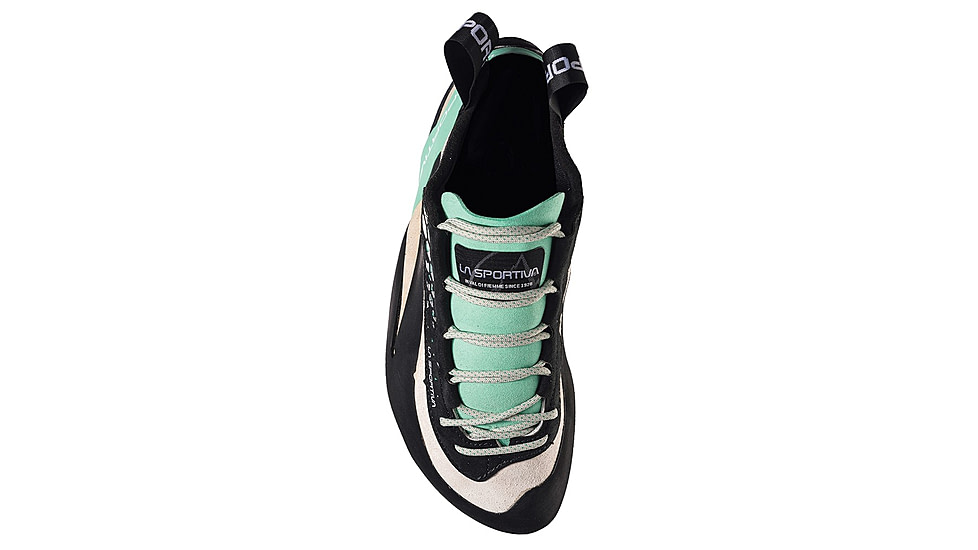 La Sportiva Miura Climbing Shoes - Womens, White/Jade Green, 39, ZFCS011-W00E04-39