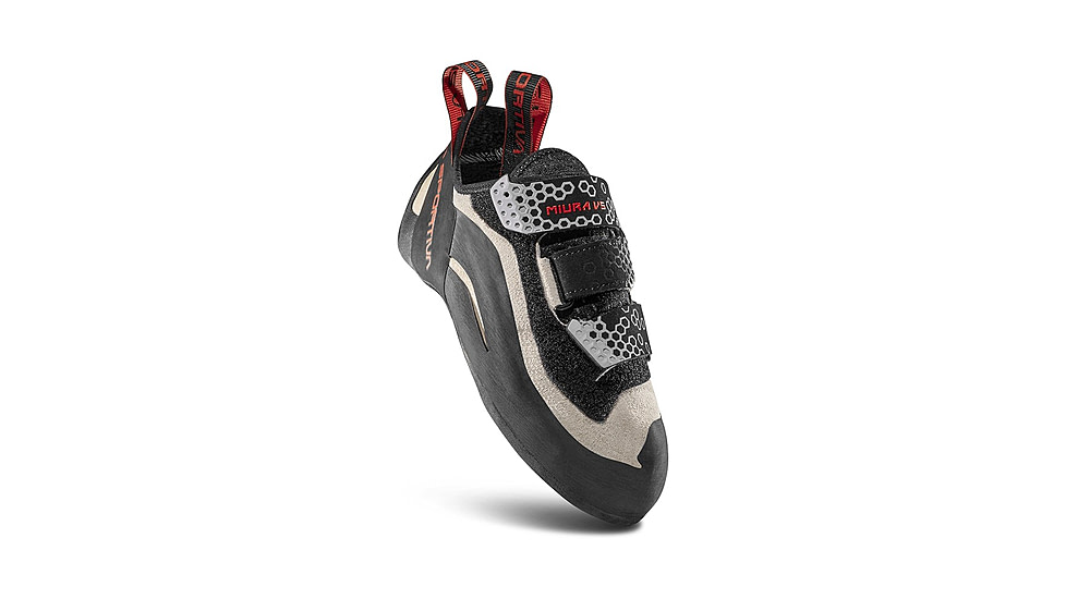 La Sportiva Miura VS Climbing Shoes - Women's, White/Cherry Tomato, 41.5, ZFCS037-W00R22-41.5