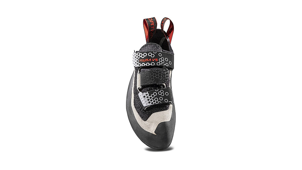 La Sportiva Miura VS Climbing Shoes - Womens, White/Cherry Tomato, 41.5, ZFCS037-W00R22-41.5
