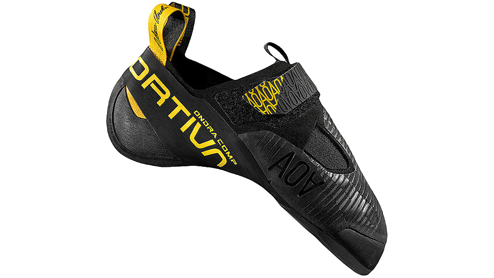La Sportiva Ondra Comp Climbing Shoes - Mens, Black/Yellow, 33.5, 40S-999100-33.5