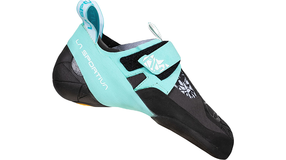 La Sportiva Skwama Vegan Shoes - Womens, Carbon/Turquoise, 35, ZFCS033-G00B16-35
