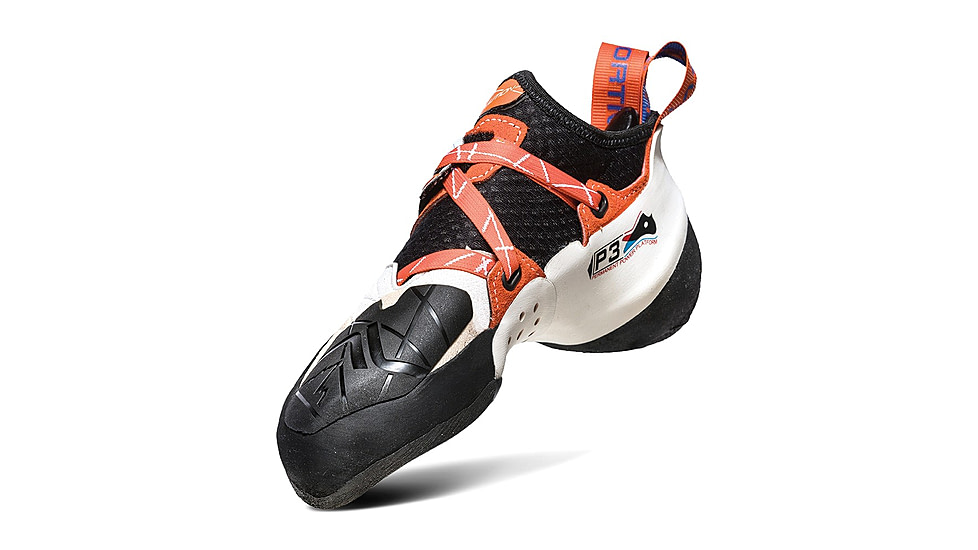 La Sportiva Solution Climbing Shoes - Womens, White/Lily Orange, 37, ZFCS014-W00O03-37