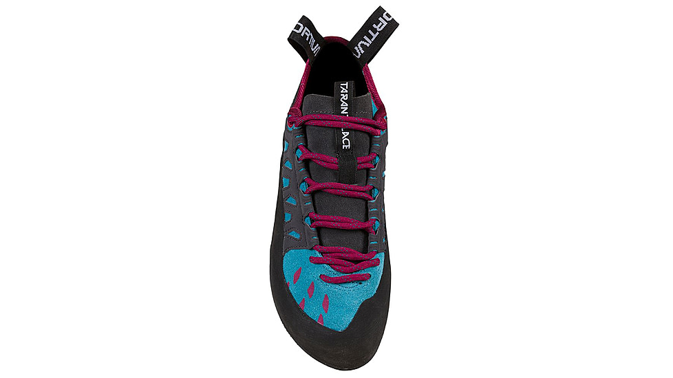La Sportiva Tarantulace Climbing Shoes - Womens, Topaz/Red Plum, 41.5, 30M-624502-41.5